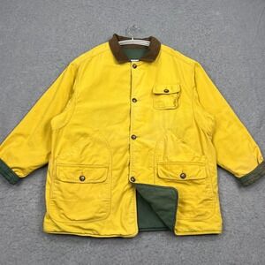 VTG GAP Jacket Men's Large Green/Yellow Reversible Barn Chore Coat Workwear 90s